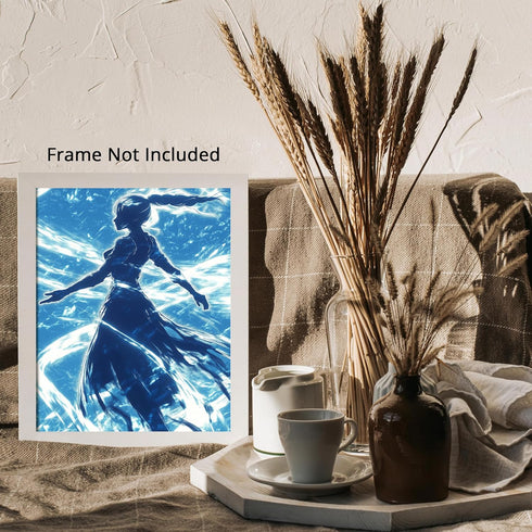 Posterizer 1 pcs-video game character woman-anime style 1-Fantasy & Fiction Art Gift for Daughter, Son, Kids Decor for nursery toddlers kids room-...